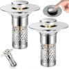 Bathroom Sink Drain Strainer 2 Pack