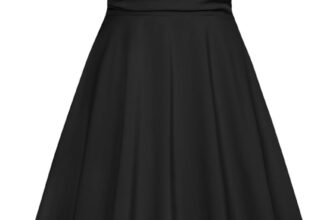 Belle Poque Summer Dress for Women Beach Spaghetti Strap A-Line Midi Sundress with Pockets