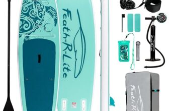 FEATH-R-LITE Inflatable Stand Up Paddle Board 10’6”x33”x6”