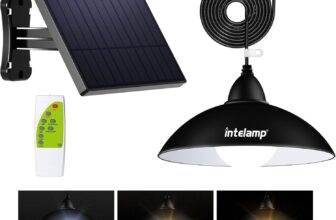 intelamp solar light for Shed Barn Garage Chicken Coop Porch Storage