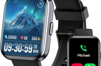 Smart Watch for Women Men, for Android & iPhone, 1.8” Bluetooth Call Smartwatch with AI Voice, Alexa Built-in
