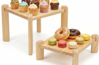 50% OFF Wood Charcuterie Boards 2PCs Buffet Risers Tiered Food Display