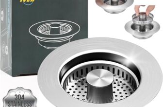 50% off 3-in-1 Stainless Steel Kitchen Sink Strainer Stopper