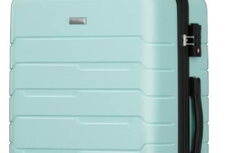 Carry On Luggage Lightweight Durable ABS Suitcase with Spinner Wheels TSA Lock 20