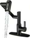 Matte Black Bathroom Faucet with Temperature