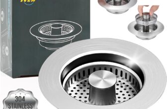 3-in-1 Stainless Steel Kitchen Sink Strainer Stopper