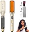 55% OFF 3-in-1 Hittiona Steam Hair Straightener Brush