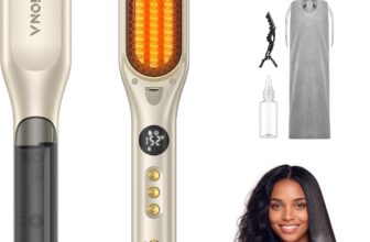 55% OFF 3-in-1 Hittiona Steam Hair Straightener Brush