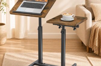 50% OFF Portable Rolling Laptop Desk with Wheels