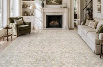 50% off Floral Area Rug for Living Room Carpet 5×7 ft