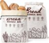 53% OFF 2 Pack Reusable Beeswax Bread Bags
