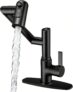 Matte Black Bathroom Faucet with Temperature
