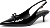 40% OFF DREAM PAIRS Women’s Slingback Kitten Heels Pumps with Bow