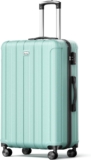 50% off Checked Medium Luggage 24 Inch Hardside ABS Suitcase