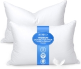 50%+ 8% Coupon  zibroges Goose Feather Pillow Queen Size