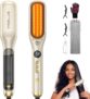 25% OFF+10% DEAL Hittiona Steam Hair Straightener Brush