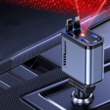 Retractable Car Charger with Galaxy Projector
