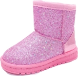 Girl Winter Boots Glitter Sequin Snow Boots Toddler