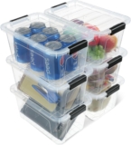 30% OFF Plastic Storage Bins with Lids 6 Pack