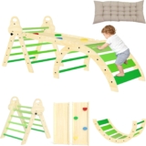 50% off 7 in 1 Pikler Triangle Set with Cushion