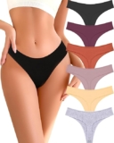 50% OFF Womens Underwear Cotton Thongs for Women Pack Sexy