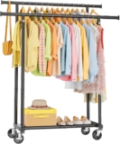 40%OFF HYSEYY Double Rods Clothing Rack