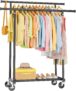 40%OFF HYSEYY Double Rods Clothing Rack