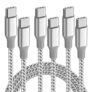 50% off SB C Cable 3Pack USB C to USB C Cable 10FT 60W Type C Charger Nylon Braided