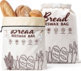 53% OFF 2 Pack Reusable Beeswax Bread Bags